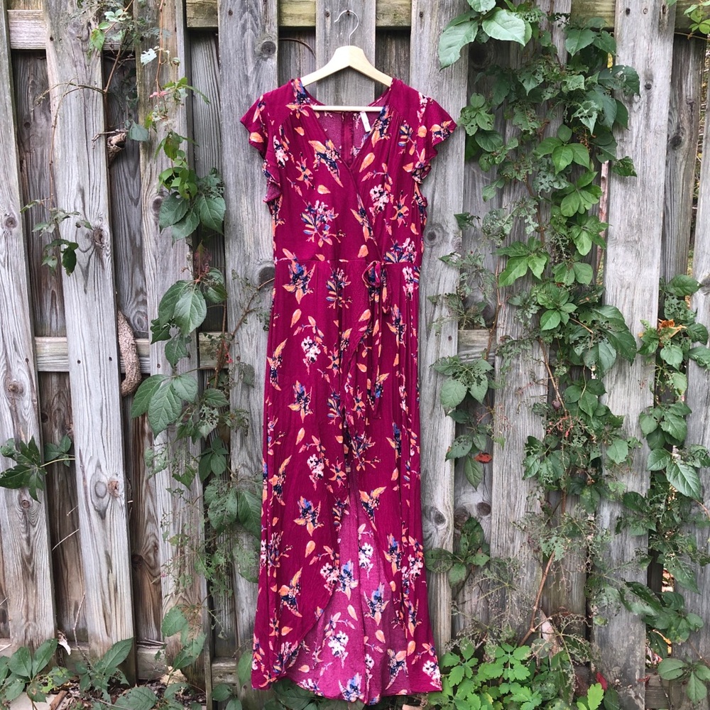 XHILARATION Hi-Lo Maxi Romper